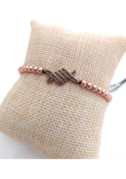 Swarovski Taşlı Bileklik Ayarlanabilir Kadın Rose Gold 9569 modelleri