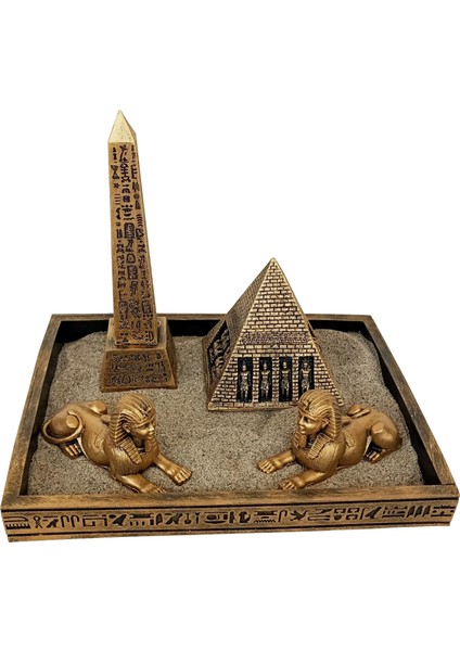 Gökçen Hobi Antik Mısır Obelisk-Sfenks-Piramit Biblo Set