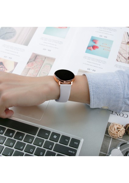 Samsung Watch 22MM KRD19 Classic Silikon Kordon Açık Yeşil