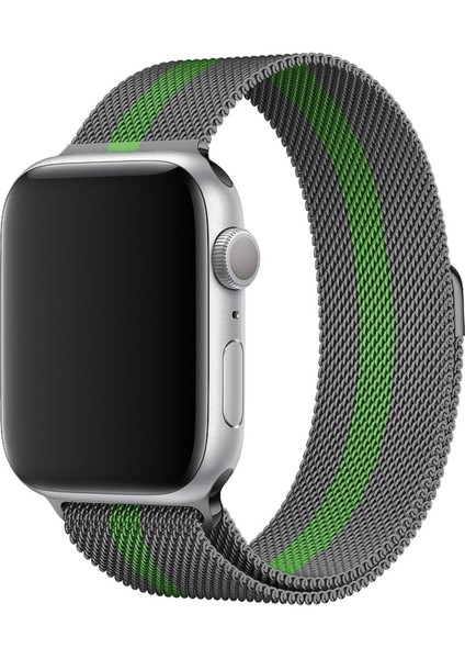 Apple Watch 2 3 4 5 6 Se 38-40 mm Uyumlu Metal Kordon Kayış Bileklik