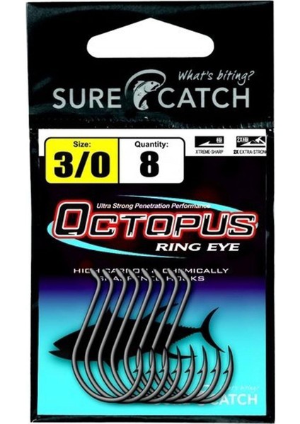 Surecatch Octopus Black Nikel Olta Iğnesi