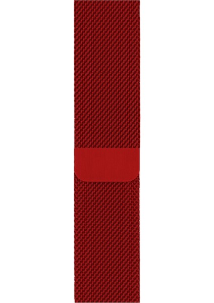 38-40MM Krd1 Metal Hasır Kordon Kırmızı