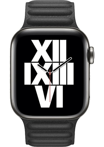 Apple Watch Uyumlu 38-40MM KRD14 Deri Kordon Lacivert modelleri