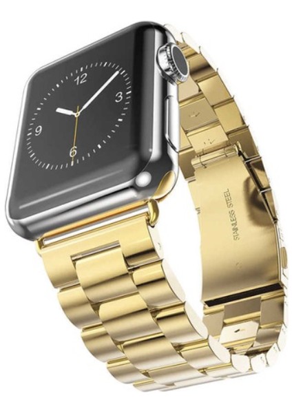 Apple Watch Uyumlu Metal Kordon 38-40 mm Gold