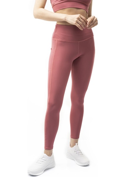 Spocket Kadın Gül Kurusu Cepli Yüksek Bel Toparlayıcı, Sıkılaştırıcı Yoga Tayt 25" fiyatları