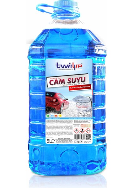 Antifrizli Kışlık Cam Suyu 5 Lt.