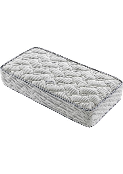 80X190 Kupons Silver Ortopedik Yaylı Bebek Yatak
