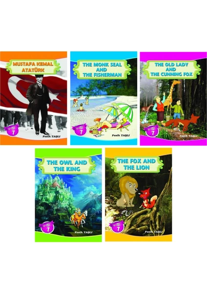 7.Sınıf Öğrencilere Ingilizceyi Sevdiren Hikaye Seti (5 Kitap)