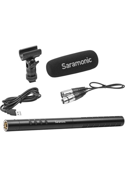 Sr-Tm1 Supercardioid Broadcast Xlr Shotgun Condenser Microphone + Tm-Ws1 Windscreen Kit