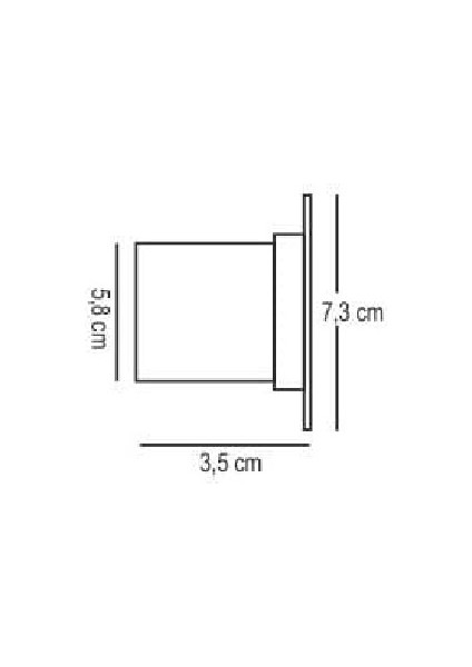 Kare Basamak Armatür Çelik Gövde Beyaz Işık IP65 9W120HDKC fiyatları