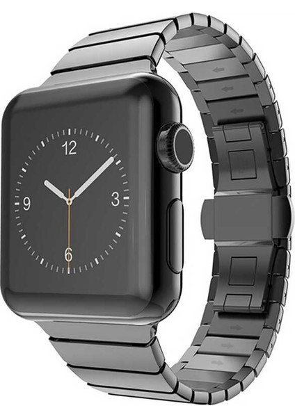 Apple Watch Uyumlu 38-40MM Metal Kordon Si̇yah