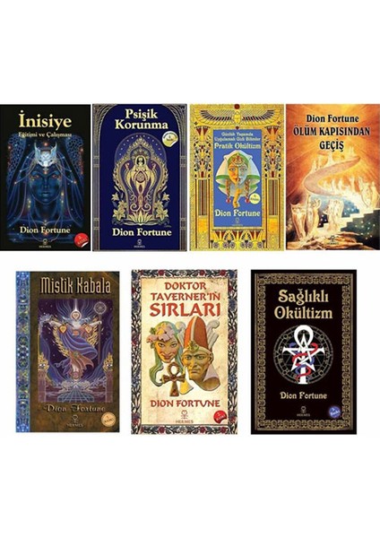 Dion Fortune 7 Kitap Set - Inisiye: Eğitimi ve Çalışması - Psişik Korunma - Günlük Yaşamda Pratik Okültizm - Ölüm Kapısından Geçiş - Mistik Kabala - Dr. Taverner'ın Sırları - Sağlıklı Okültizm