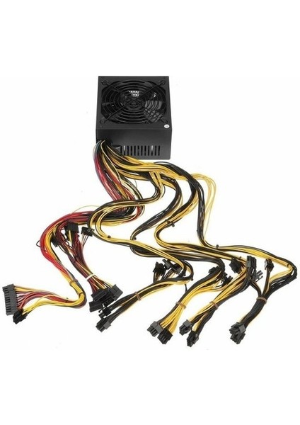 Hi Port Maxpower 2000W 1X20+4PIN 3xıde 6xsata 16X 6+2p Mining Power Supply