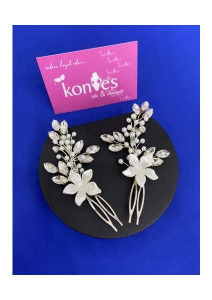 Gümüş Rengi Saç Aksesuarı