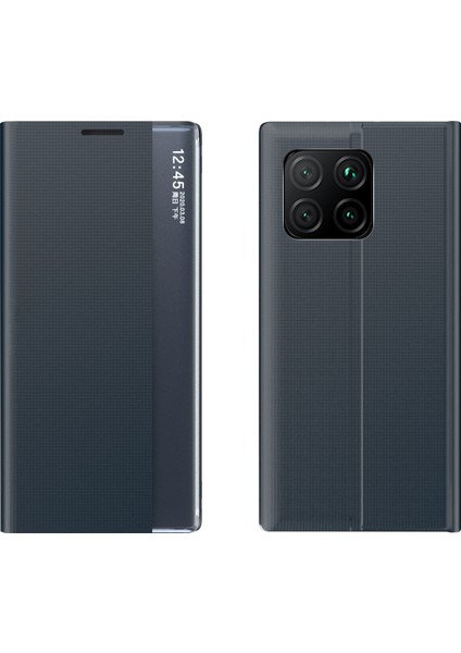 Yan Ekran Pu + Pc Kılıf Xiaomi Mi 11 Için Koyu Mavi (Yurt Dışından)