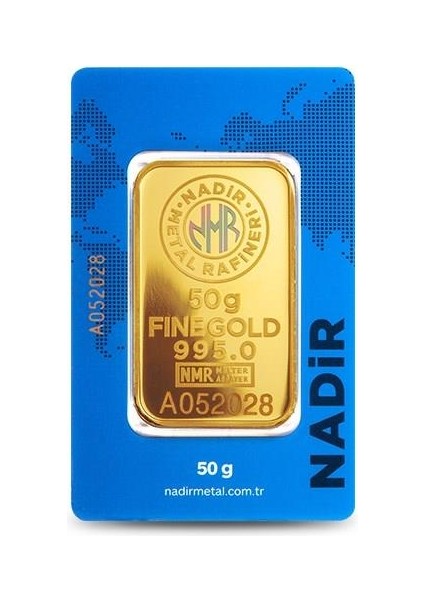 AgaKulche Nadir 50 Gram Altın (995) 24 Ayar Külçe Altın