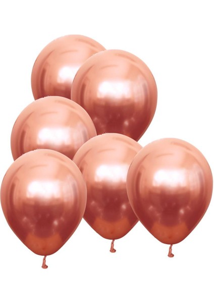 Partipan Rose Gold Krom Balon 50 Adet