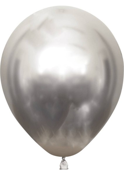 Partipan Gümüş Krom Balon 50 Adet modelleri