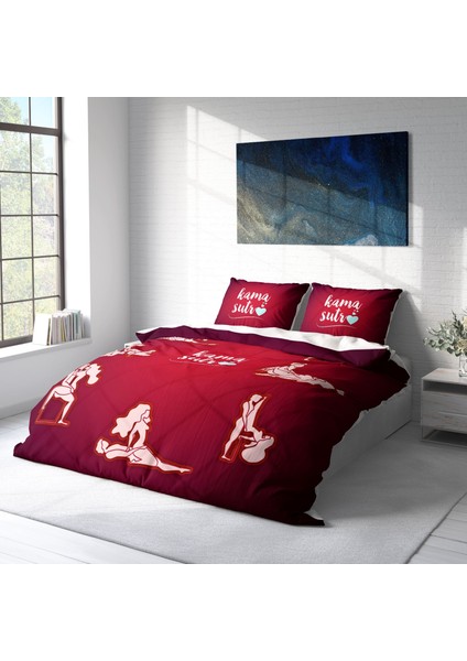 Kamasutra Günü Pamuk Saten Çift Kişilik Nevresim Takımı fiyatları
