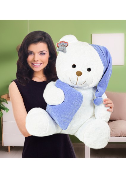 80 cm Yastıklı Uyku Arkadaşı Peluş Ayıcık