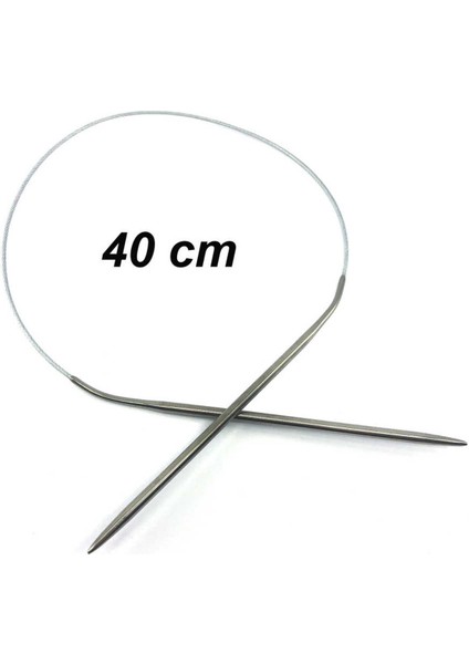 Çelik Telli Misinalı Şiş 40 cm