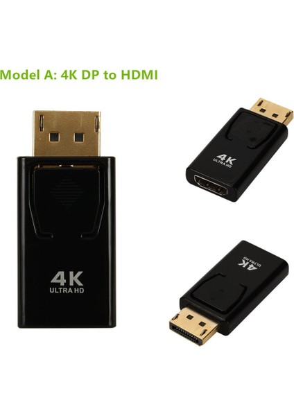 4K Displayport - HDMI Uyumlu Adaptör Dönüştürücü Ekran Bağlantı Noktası Dp - Hd Kadın Kablo Adaptörü Video Ses Pc Tv Projektörü Içın (Yurt Dışından)
