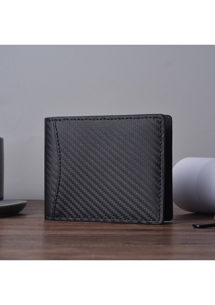 Erkek Cüzdan Karbon Fiber Dermal Tutucu En Katlanır Erkek Çanta Sikke Cebi Rfıd Erkek Çantalar Carteira محفظ (Yurt Dışından) modelleri