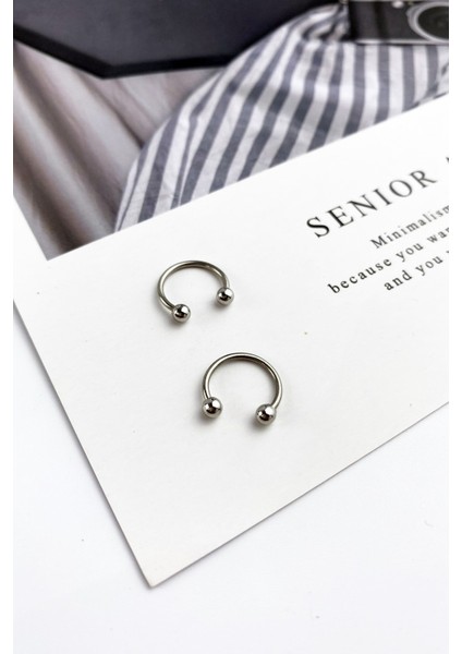 316L Cerrahi Çelik 2 Li Septum Piercing