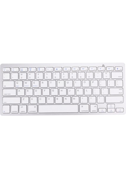 BK-3001 Bluetooth Kablosuz 78 Tuşları Windows / iPad / iPhone Için Ultrathin Klavye (Gümüş) (Yurt Dışından)