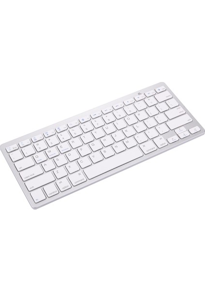 BK-3001 Bluetooth Kablosuz 78 Tuşları Windows / iPad / iPhone Için Ultrathin Klavye (Gümüş) (Yurt Dışından)