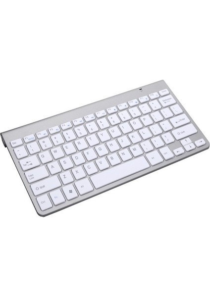 USB Harici Dizüstü Masaüstü Bilgisayar Evrensel Mini Kablosuz Klavye Fare, Stil: Klavye (Gümüş) (Yurt Dışından)