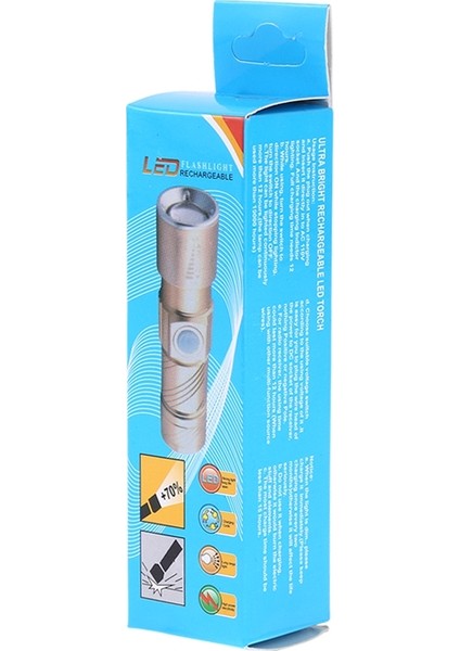 Ultra Parlak Şarj Edilebilir LED Torch Fener (Yurt Dışından)