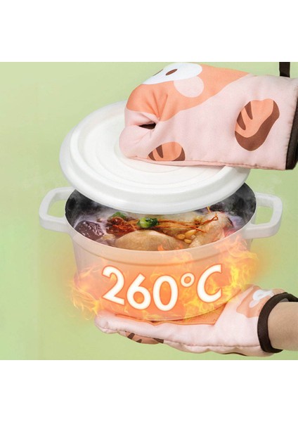 2 Parça Fırın Mikrodalga Barbekü Eldiveni Isıya Dayanıklı Yıkanabilir Greyfurt Turuncu (Yurt Dışından) fırsatları