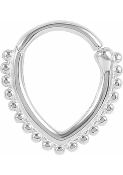 Silver 925 Ayar Gümüş Damla Piercing