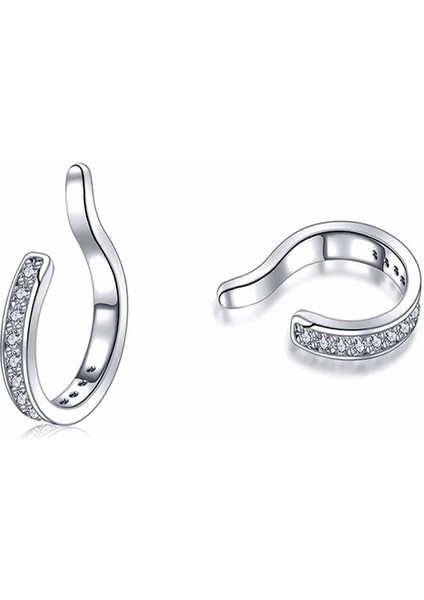 Zirkon Taşlı Earcuff-Kıkırdak Küpesi-1 adet