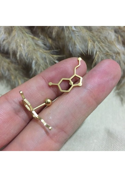 Cerrahi Çelik Gold Serotonin Piercing 6 mm fiyatları