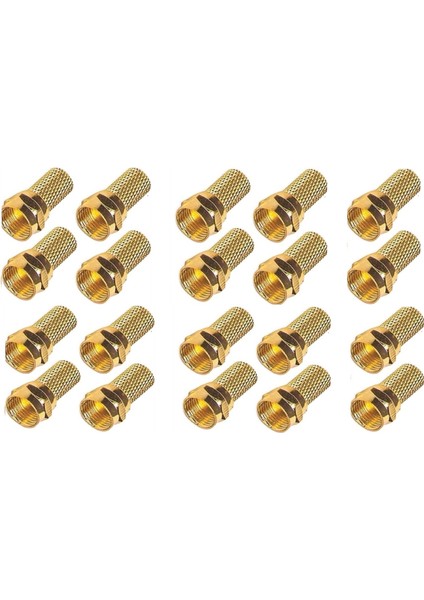 F Konnektör Rg6 Gold Standart (100 Adet) 1.kalite