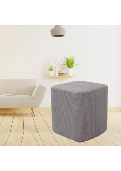 F Fityle Kare Osmanlı Oturma Odası Gri Için Dekoratif Tabure Örtüsü (Yurt Dışından) modelleri