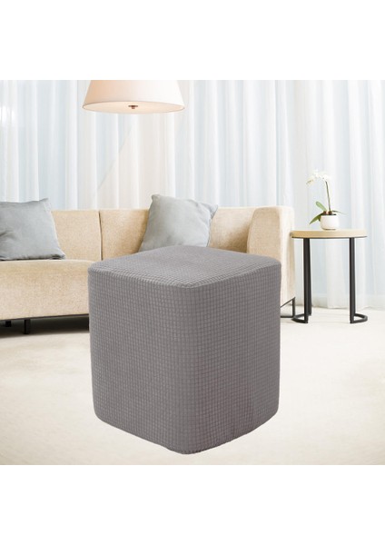 F Fityle Kare Osmanlı Oturma Odası Gri Için Dekoratif Tabure Örtüsü (Yurt Dışından) fırsatları