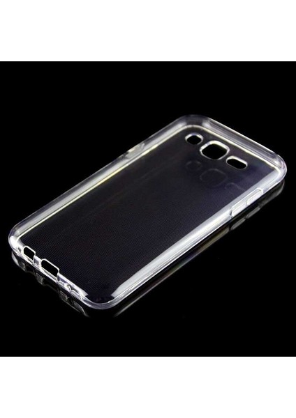 Samsung Galaxy J5 Kılıf Şeffaf Silikon Hibrit Case Şeffaf