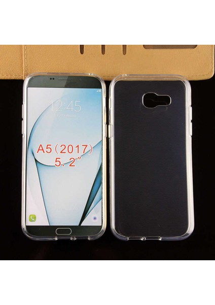 Samsung Galaxy A5 2017 Kılıf Şeffaf Silikon Hibrit Case Şeffaf