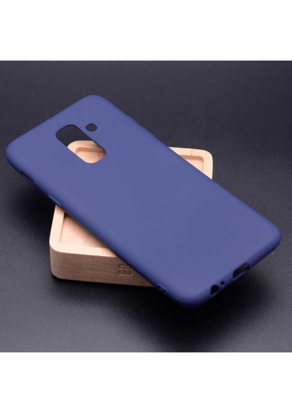 Samsung Galaxy A6 2018 Kılıf Soft Mat Premier Case Lacivert