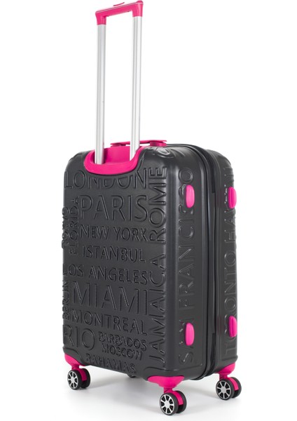 5167 Orta Boy Valiz 43x65x25 cm Kauçuk-Silikon Tekerlekler ile 3,4 Kg fırsatları