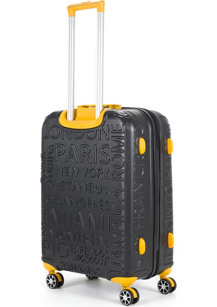 5167 Ekstra Dayanıklı Orta Boy Valiz Teleskopik Sap ve 360 Derece Döner Tekerlekler modelleri