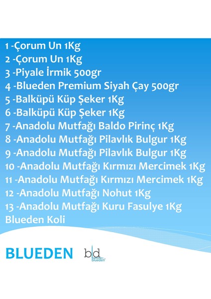 Ramazan Erzak Paketi 13 Parça 106 Nolu Paket