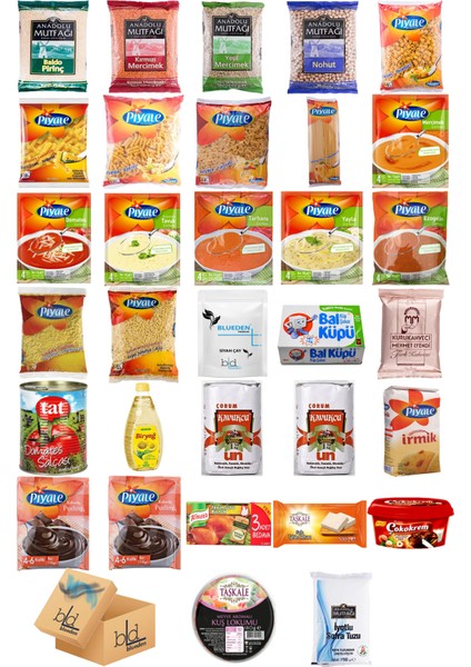 Ramazan Paketi Kumanya Ezrak Gıda Yardım Kolisi 32 Parça 53 nolu Paket