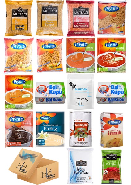 Kumanya Yardım Hediye Paketi 18 Parça 122 Nolu Paket