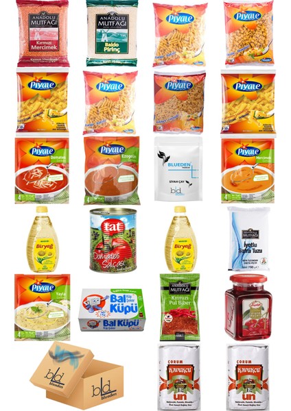 Ramazan Paketi Kumanya Ezrak Gıda Yardım Kolisi 22 Parça 79 nolu Paket