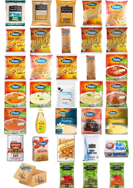 Ramazan Paketi Kumanya Ezrak Gıda Yardım Kolisi 33 Parça 24 nolu Paket