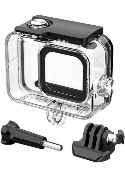 GO209 Gopro Hero 11 Hero 10 Hero 9 Uyumlu 60 Metre Su Geçirmez Koruyucu Muhafaza GP24 Kafa Bandı 4 Parça Set fırsatları